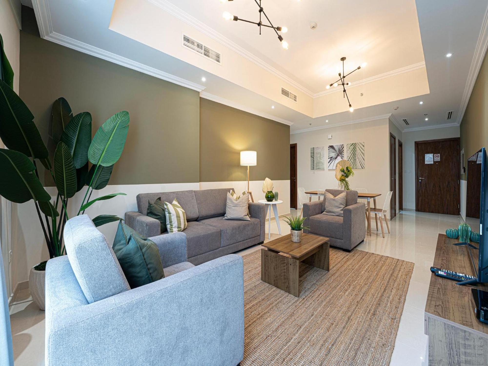 Luxe Apartments Near Dubai Mall Burj Khalifa Pool Gym Parking Eksteriør billede